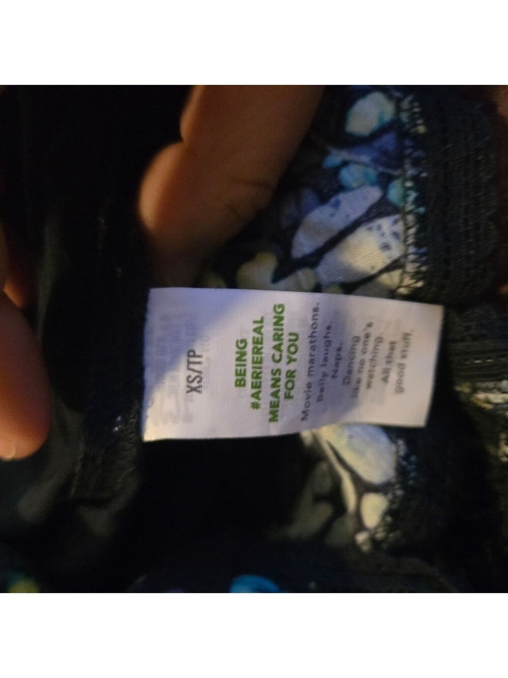 Aerie Floral Skort XS Blue Green Ruffle Mini Skirt Shorts NWT - Picture 11 of 13